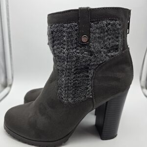 Juicy Couture Charcoal Heeled Boots